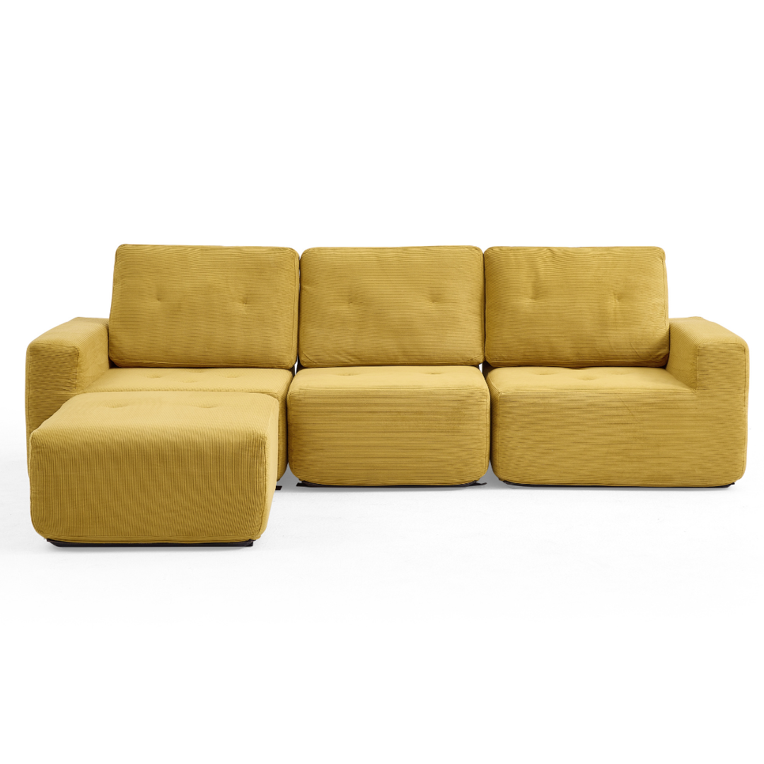 411 Squaricle 3-Seater Sofa