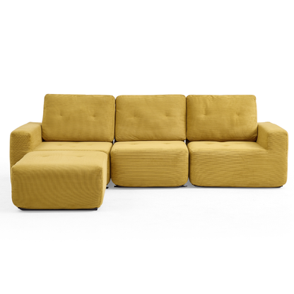 411 Squaricle 3-Seater Sofa