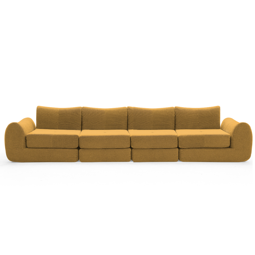 336 CushyCurl 4-Seater Sofabed