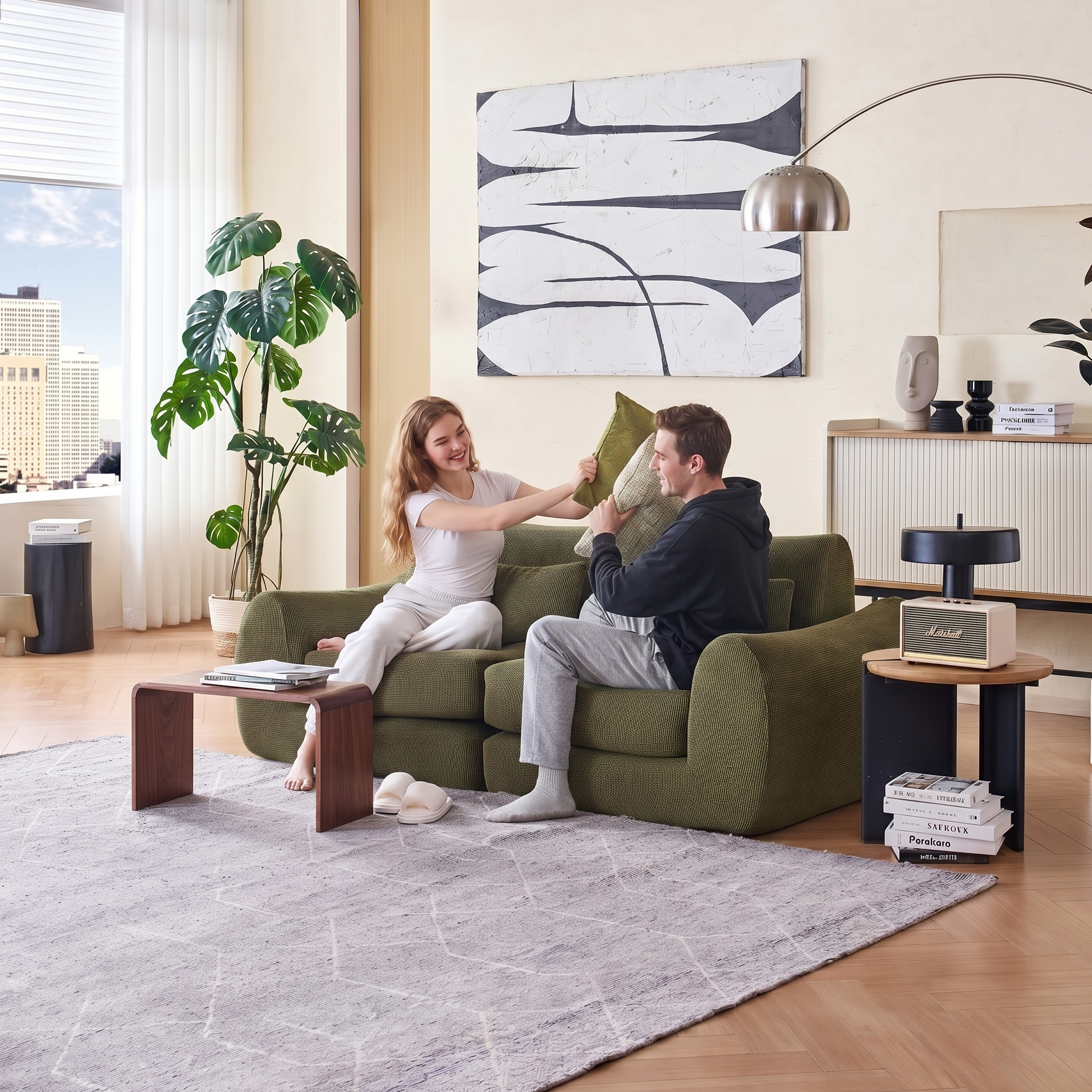 morphie CushyCurl 2-Seater Sofabed