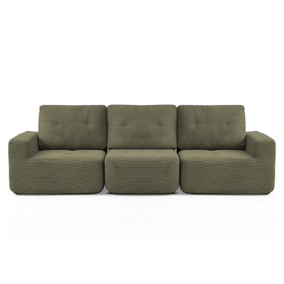 411 Squaricle 3-Seater Sofa