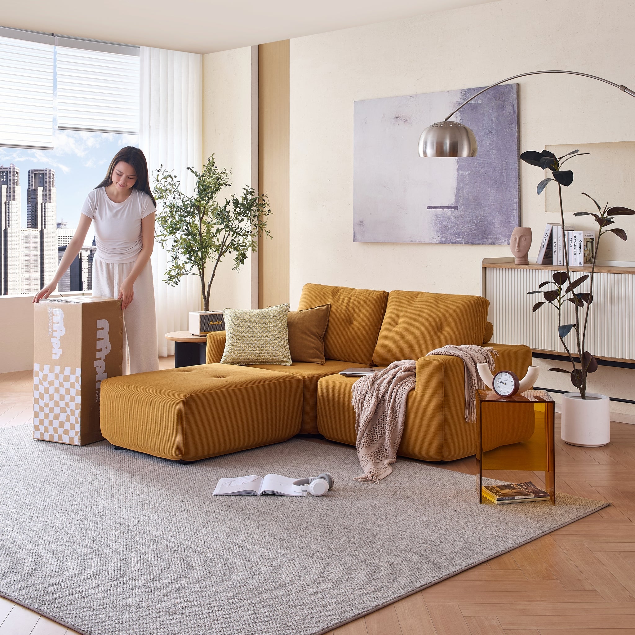 411 Squaricle 5-Seater Sofa