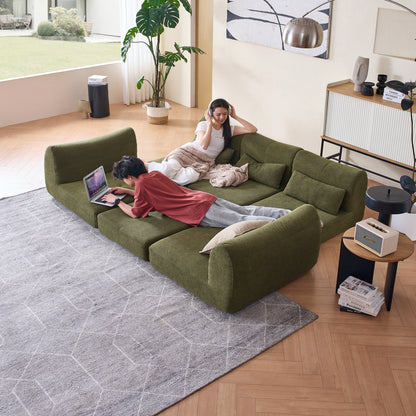 336 CushyCurl 4-Seater Sofabed