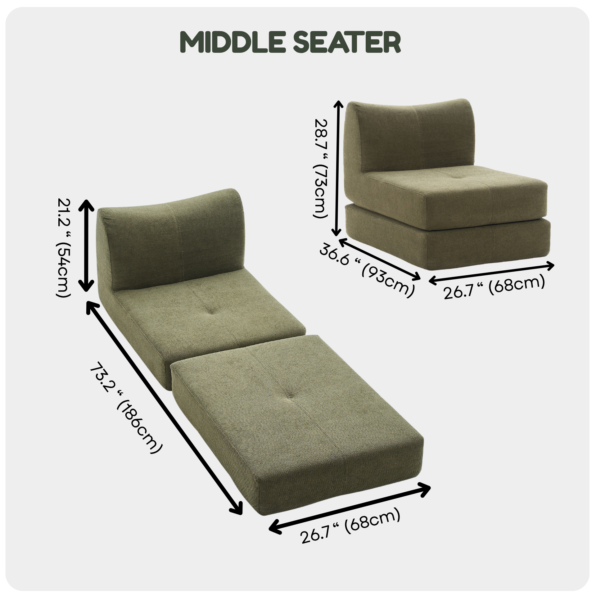 CushyCurl Middle Seater